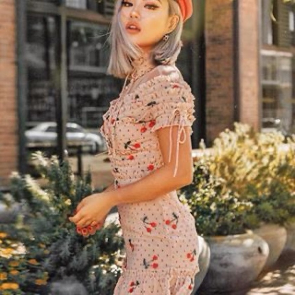 NBD Cherry Mini Dress ASO Influencers​​​ - Picture 10 of 12